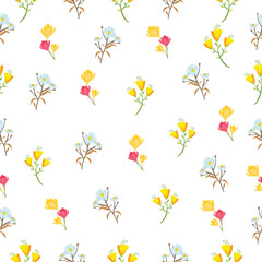 seamless pattern with flowers