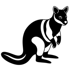 Kangaroo silhouette vector illustration