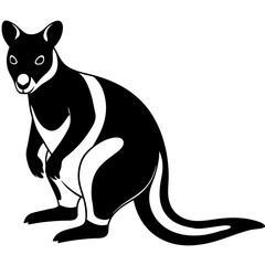 Kangaroo silhouette vector illustration