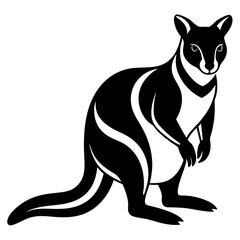 Kangaroo silhouette vector illustration