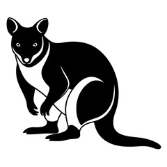 Kangaroo silhouette vector illustration