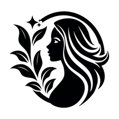 Beauty care logo vector art illustration.
