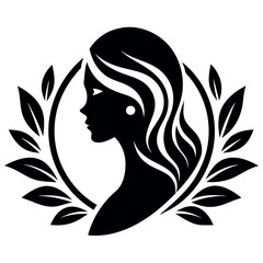 Beauty care logo vector art illustration.