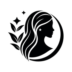 Beauty care logo vector art illustration.