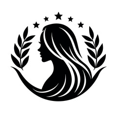 Beauty care logo vector art illustration.