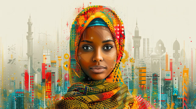 Empowering Portrait of African Woman for Zero Tolerance Day Awareness