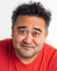 Obraz premium A group of men showcase a variety of expressions against a white backdrop