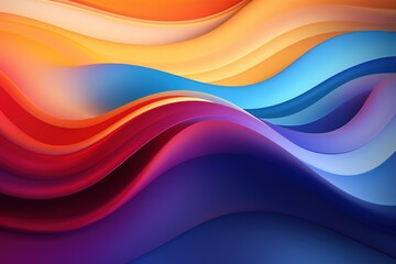Abstract colorful background with curved lines.