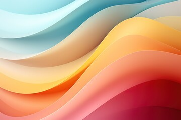 Abstract colorful background with curved shapes.
