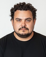 Fototapeta premium Men of different heritages display captivating expressions against a neutral backdrop