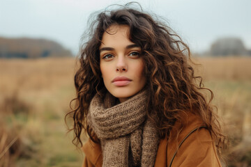 Fototapeta premium Woman on feild
