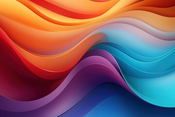 Abstract colorful background with wavy lines.