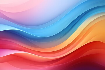 Abstract colorful background with wavy lines.