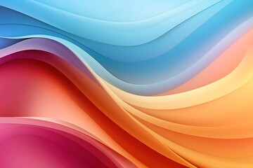 Fototapeta premium Abstract colorful background with wavy lines.