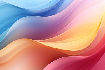 Abstract colorful background with wavy lines.
