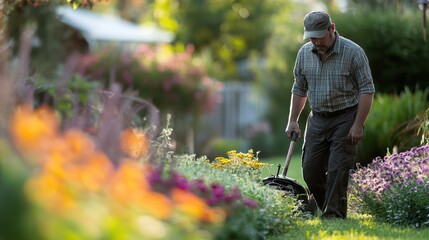 Gardeners, gardeners, planters, mowing, and outdoor maintenance.