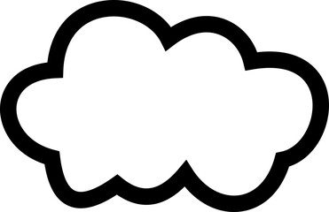 Clouds icon , isolated on a transparent background. Logo and sign. Cloud technologies. Simple modern design. Flat style vector, vector pictogram design template, used for mobile phone website ui.