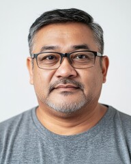 Obraz premium Men's faces reveal a tapestry of emotions and backgrounds in close-up