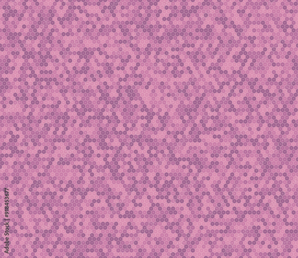 Aufkleber mosaic hexagon shapes background. hexagon stacked mosaic background. pink color tones. small hexagon