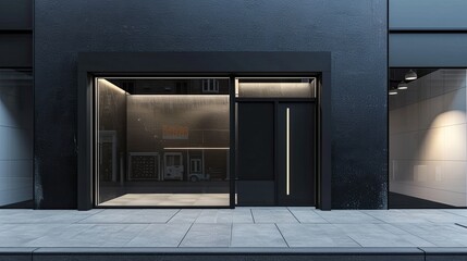 Modern Storefront with Minimalist Design