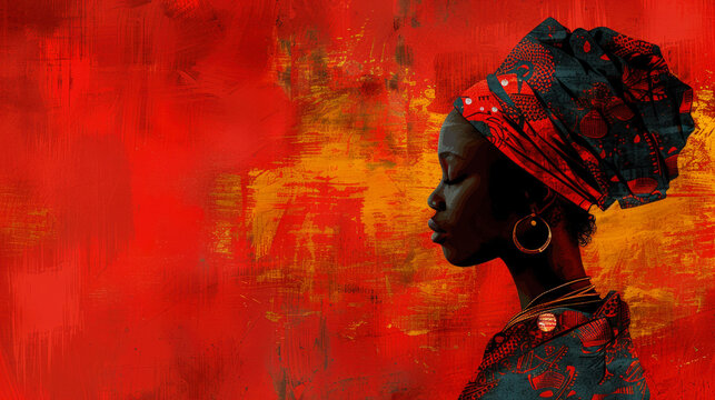 Powerful African Woman Silhouette Advocating Zero Tolerance for FGM