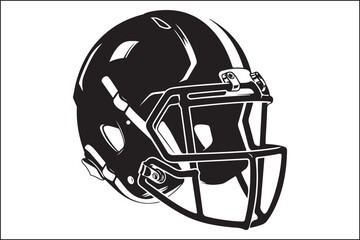 Naklejka premium american football, football, helmet, silhouette, football helmet, football helmet silhouette, sports, sports silhouette, game day, sports fan, wall art, home decor, decor, art, wall decor, vinyl decal