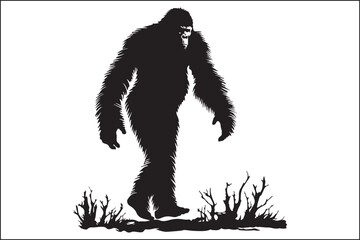 Bigfoot black vector silhouette,
silhouette,
bigfoot silhouette,
sasquatch,
sasquatch silhouette,
monster,
creature,
mythical creature,
forest creature,
woodland creature,
