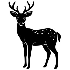 Deer icon silhouette vector illustration