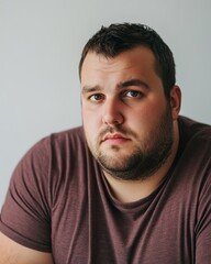 Obraz premium Diverse men showcase a range of emotions with sadness as a common theme