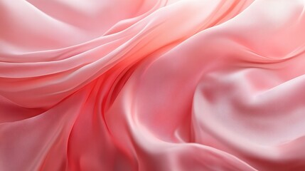 Obraz premium Abstract Pink Fabric Texture with Soft Waves and Folds