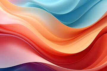 Obraz premium Abstract background with colorful flowing curves.