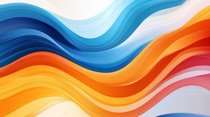 Sports background with colorful wavy stripes. Abstract colorful background with waves --ar 16:9 --v 6.1 Job ID: 4f06ffee-cac7-487d-8bb7-57ac99eea379