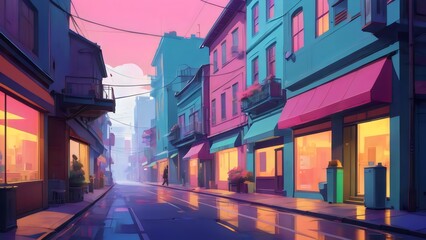 Fototapeta premium lofi background street