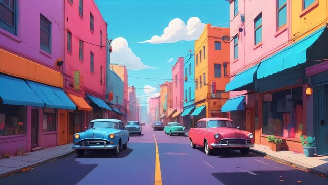 lofi background street