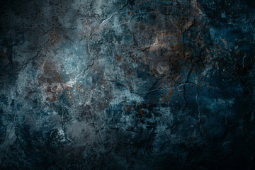 Naklejka premium A dark blue grunge background