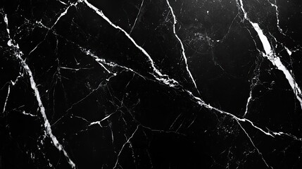The luxurious texture of black marble, with its deep color and intricate white veining creating an elegant background.