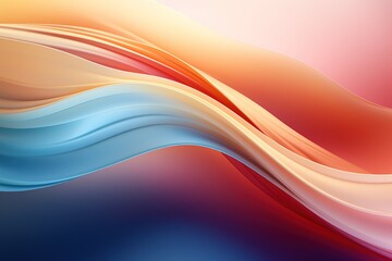 Abstract colorful gradient wave background.