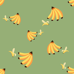 Seamless banana abstract background art vector