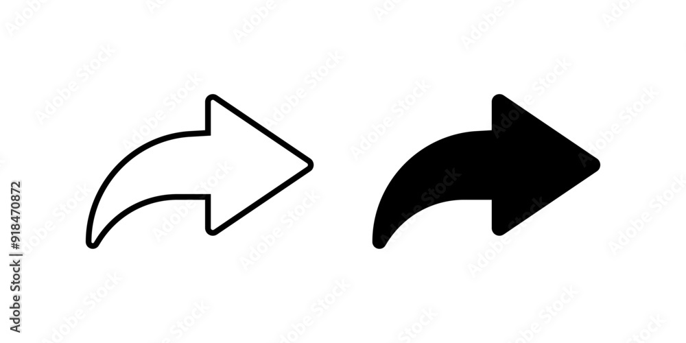 Poster arrow icon set. forward sign. for mobile concept and web design. vector illustration on white backgr