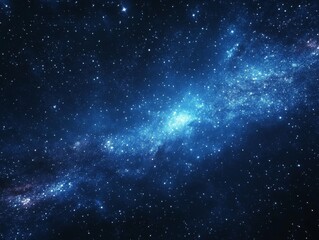 Beautiful starry sky in deep space, with bright stars and cosmic formations, ideal for science fiction, astronomy, and space-themed visuals
