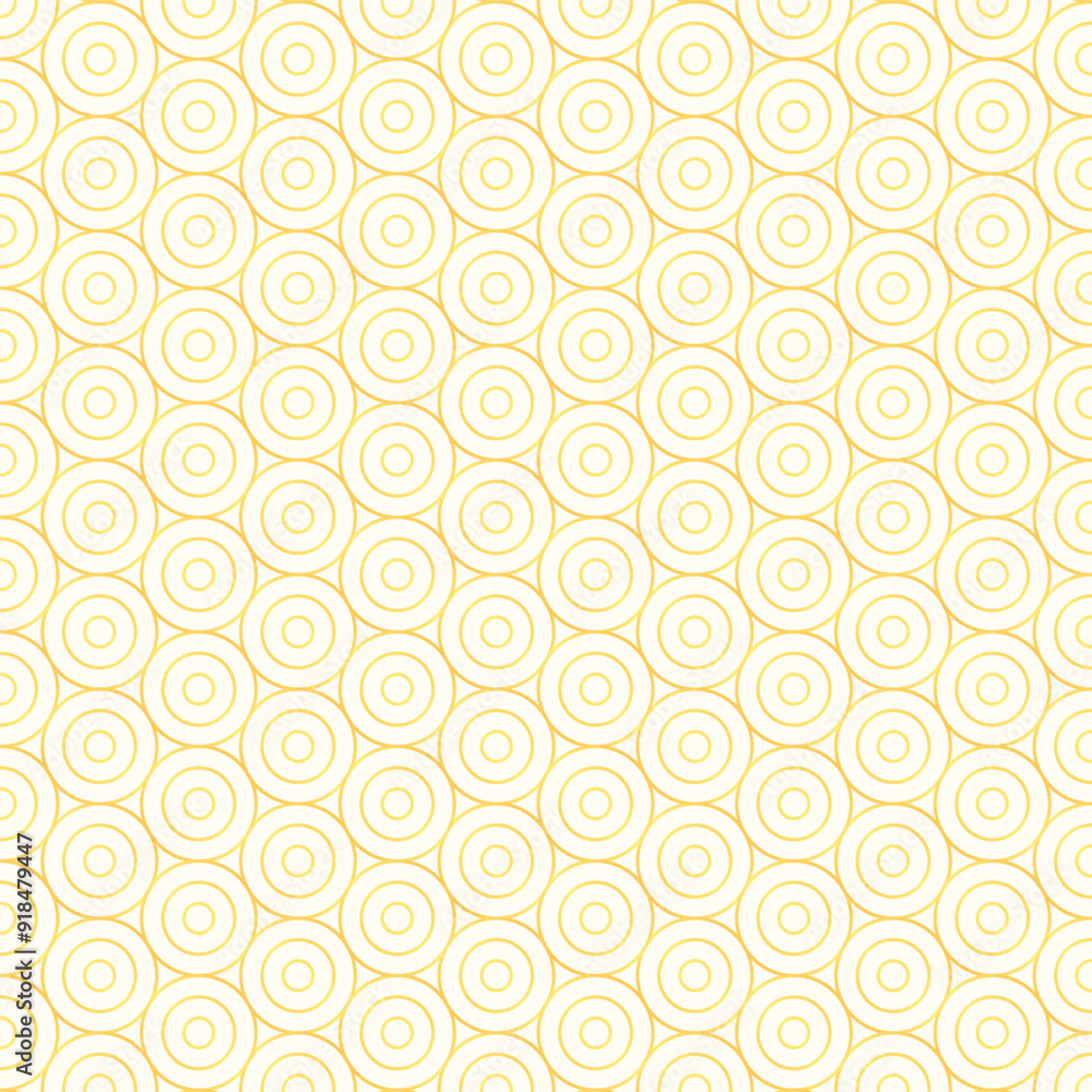 Poster golden round shape decorative pattern background