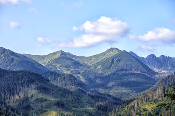 
Nature view with mountains in the Tartars of Poland