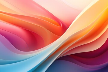 Abstract background with colorful gradient curved lines.