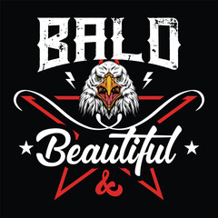 Bald & Beautiful - Fierce Bald Eagle Design
