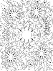 Flowers Coloring Book Pages Flowers Patterns