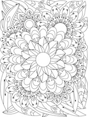 Flowers Coloring Book Pages Flowers Patterns