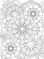 Flowers Coloring Book Pages Flowers Patterns