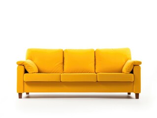 Fototapeta premium Sofa isolated on white background