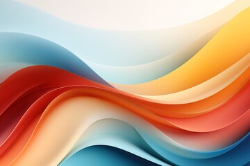 Abstract background with colorful wavy lines.