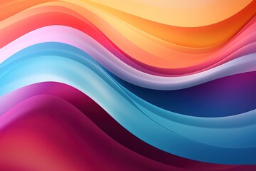 Abstract background with colorful wavy lines.